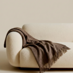 Jaunzēlandes aitas vilnas sega COCOA BROWN, WoolLando