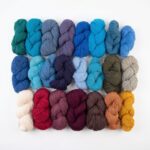 Krāsainas aitu vilnas dzijas komplekts 10 kg, WoolLando