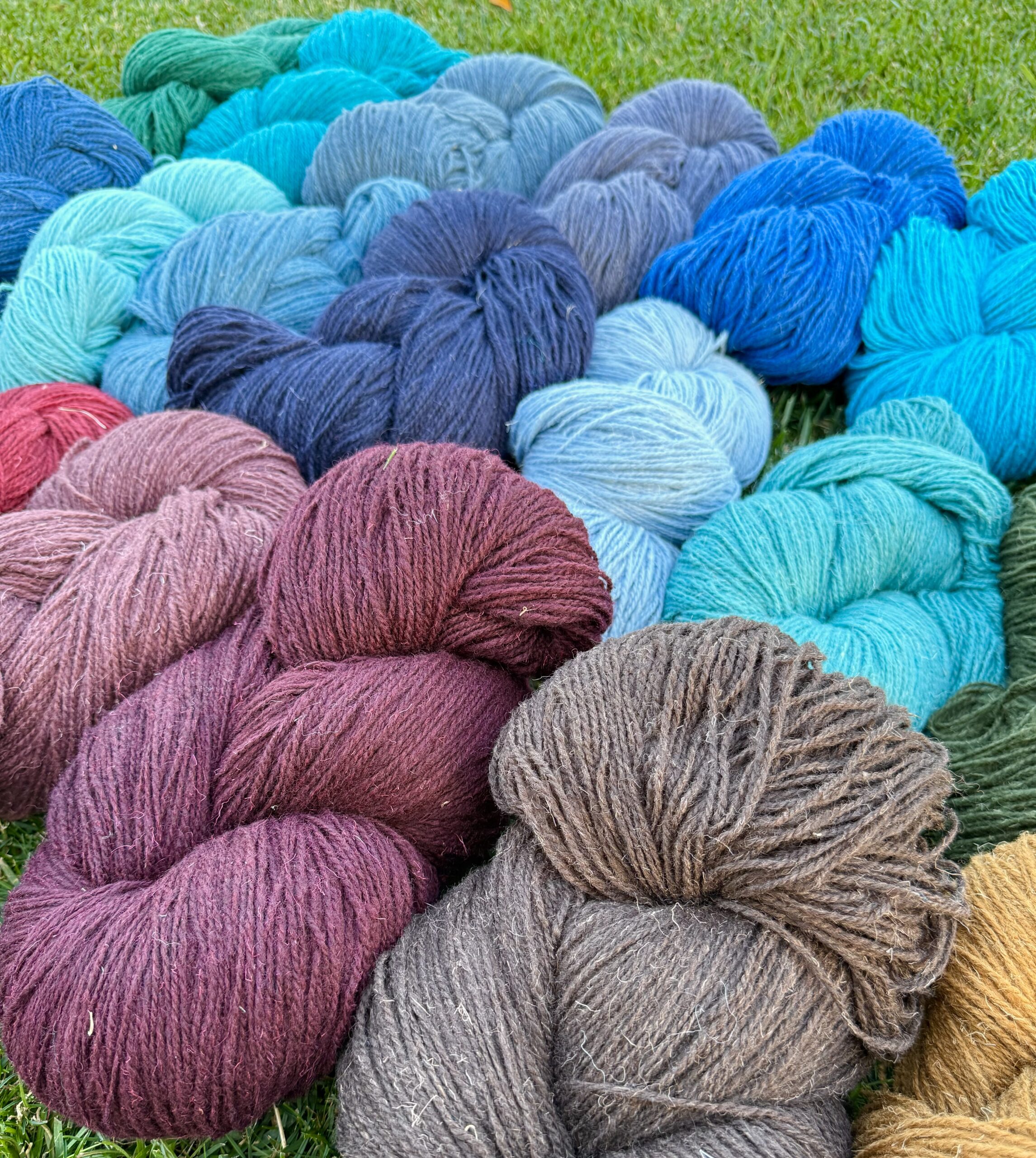Krāsainas aitu vilnas dzijas komplekts 10 kg, WoolLando