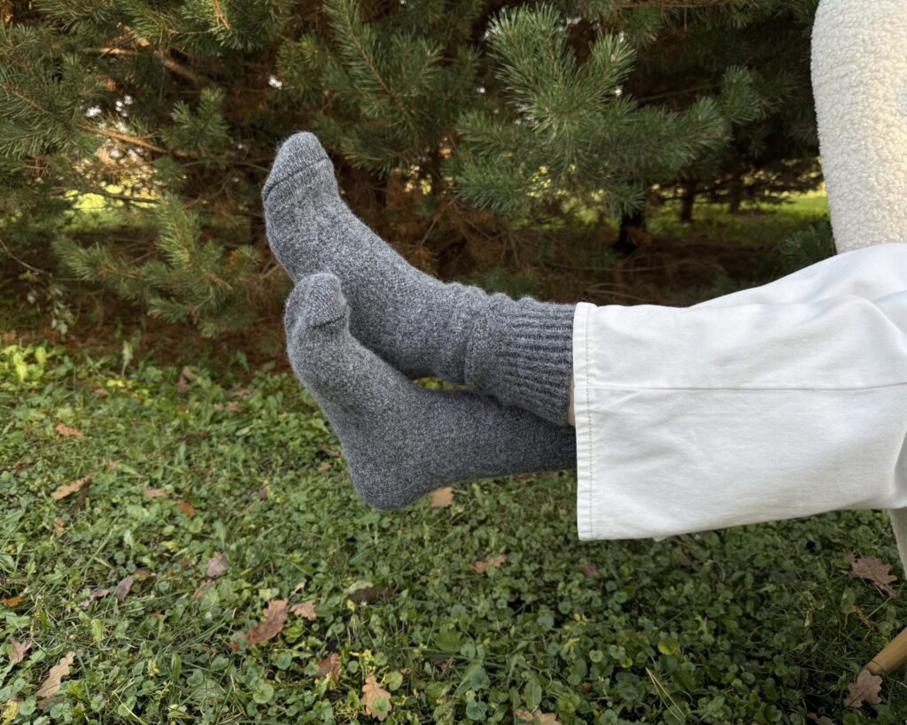 Jaunzēlandes aitas vilnas zeķes – GRAFĪTS, WoolLando