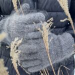 Vīriešu angoras vilnas pirkstcimdi – GRAFĪTS, WoolLando