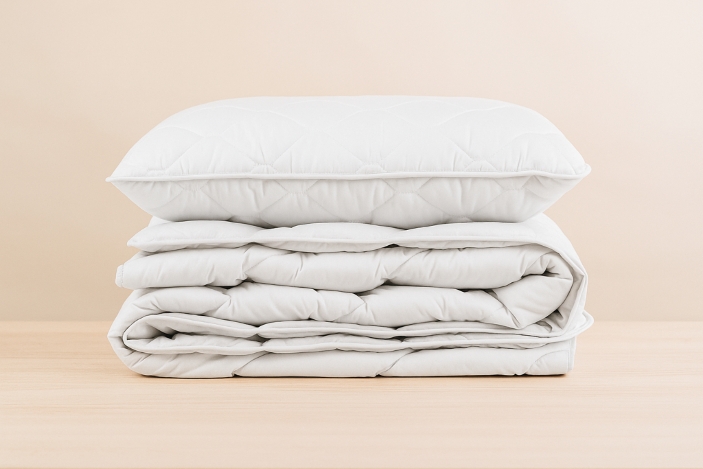 Pretalerģiskais universālais kokvilnas segas un spilvenu komplekts CLASSIC 350 g/m²