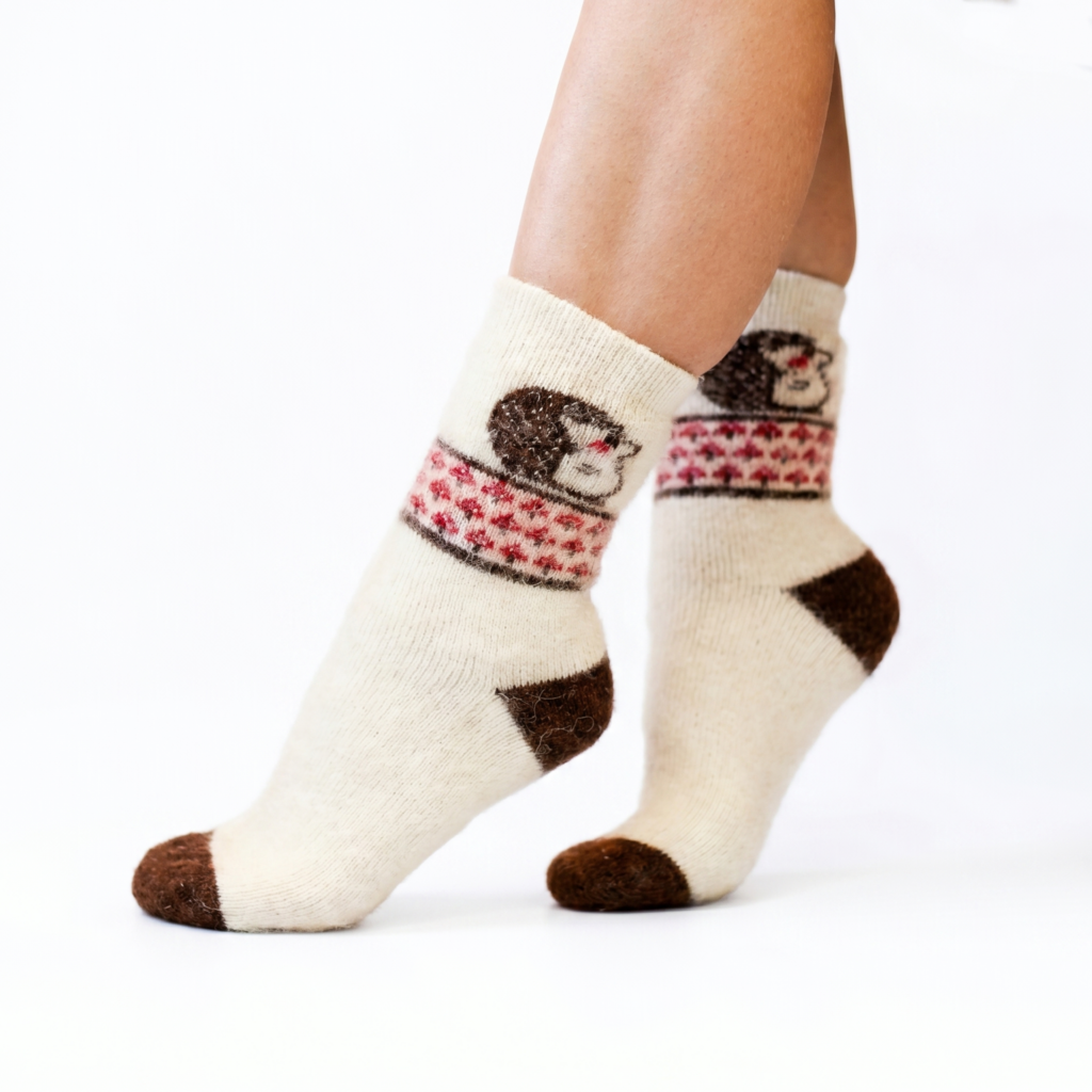 Merino vilnas zeķes HEDGEHOG, WoolLando