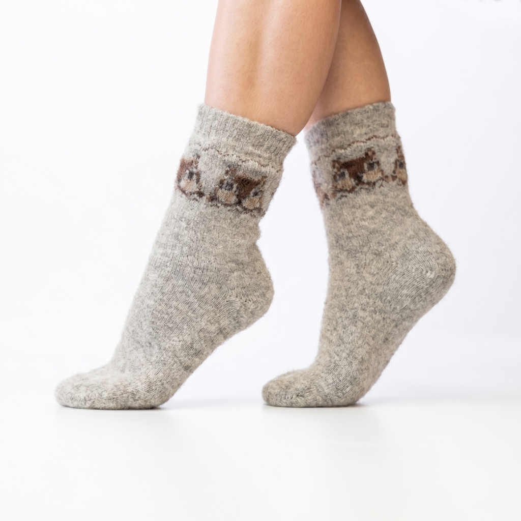 Merino vilnas zeķes SQUIRREL, WoolLando
