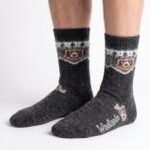Merino vilnas zeķes BROWN BEAR, WoolLando