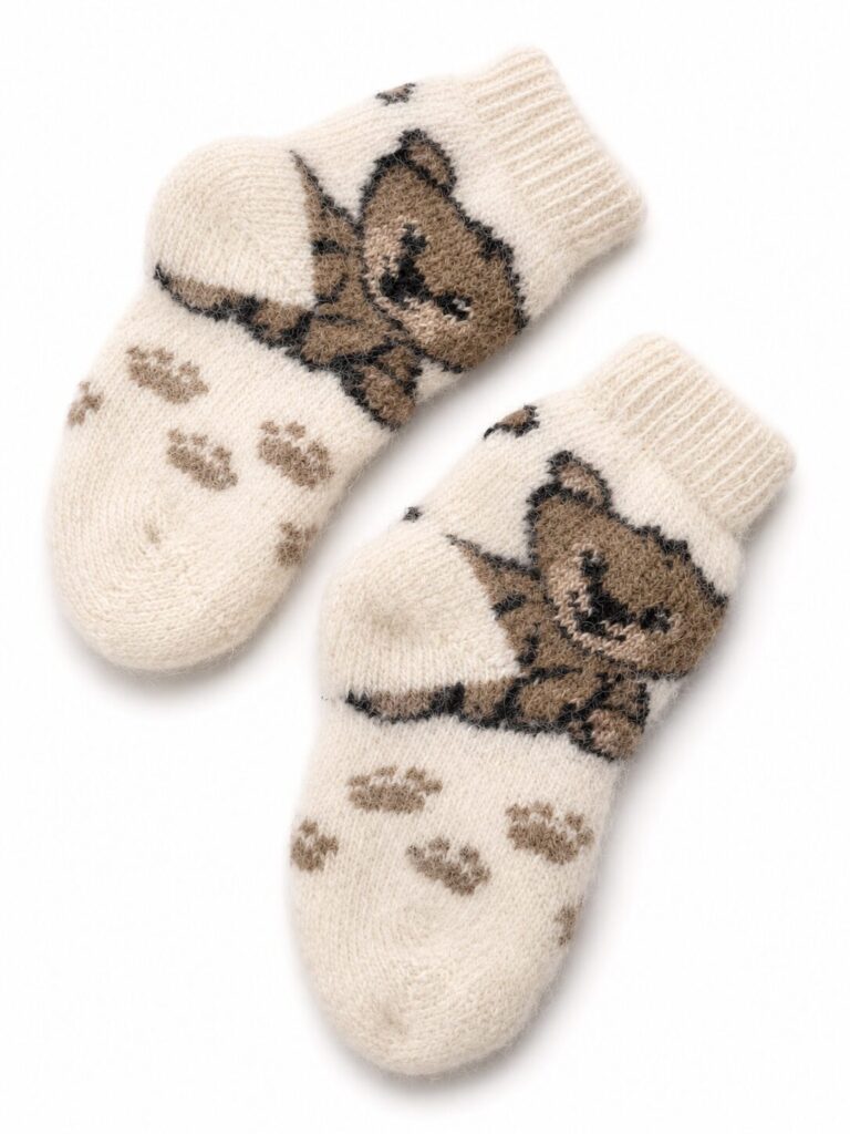 Bērnu merīnvilnas zeķes TEDDY, WoolLando