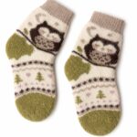 Bērnu merīnvilnas zeķes OWL, WoolLando