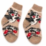 Bērnu merīnvilnas zeķes BUNNY, WoolLando