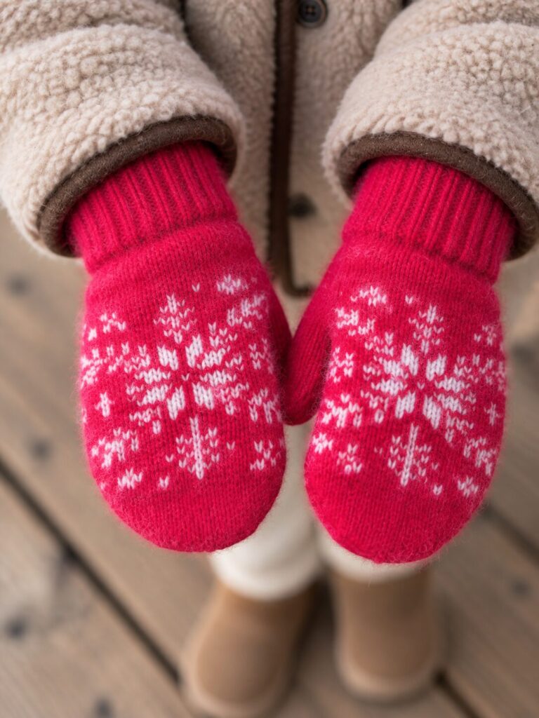 Bērnu vilnas dūraiņi SNOWFLAKE, WoolLando