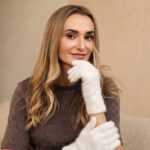 Sieviešu merīnovilnas pirkstaiņi WHITE, WoolLando