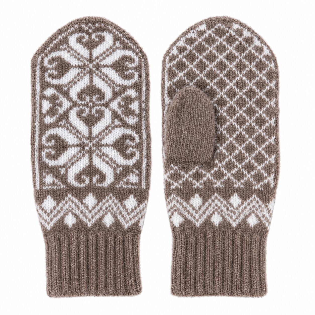 Sieviešu merīnovilnas dūraiņi WHITE WINTER, WoolLando