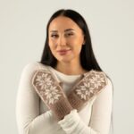 Sieviešu merīnovilnas dūraiņi SNOWFLAKES, WoolLando